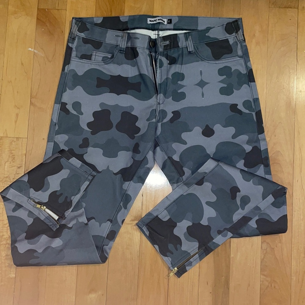 Marc Wenn Skinny Fit Camo Pants